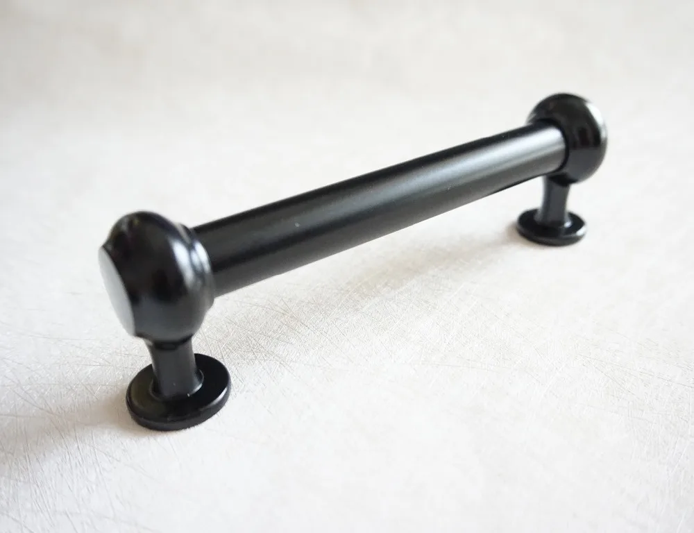 Черная ручка для кухонного шкафа выдвижные ручки ящиков комод ручки/Ретро