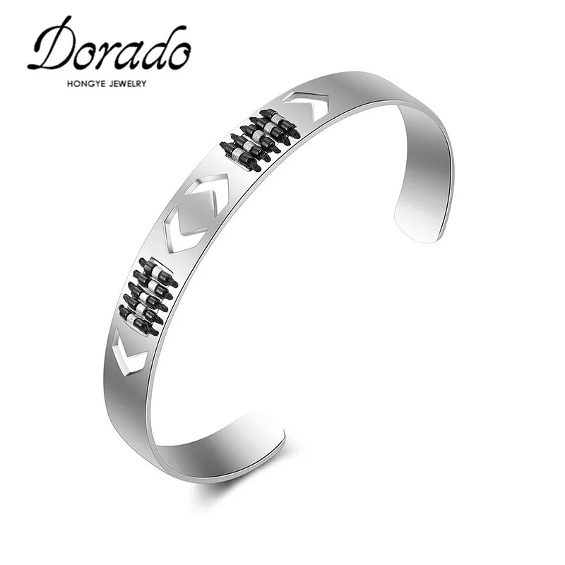 Dorado популярный бренд Круглый Открытый браслет золотого и серебряного цвета
