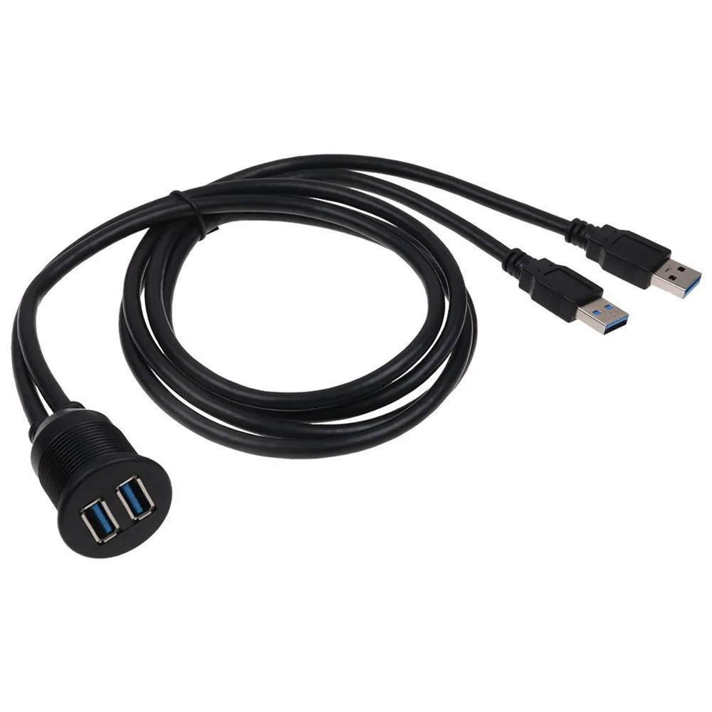 Удлинительный кабель 1 м для автомобиля крепление приборной панели 2x USB 3 0 A type male to