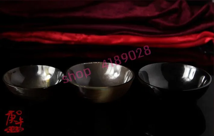 

Natural yak horn bowls and dishes, ox horn handicraft tea set,1pc
