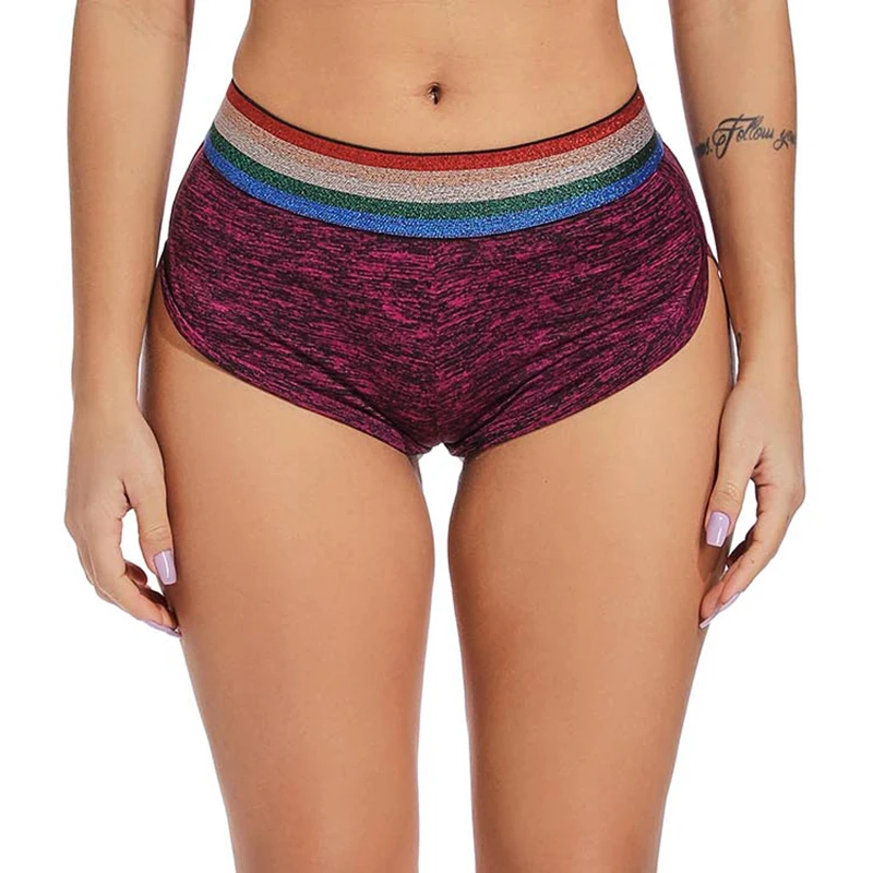 Women Yoga Shorts High Waist Push Up Quick Dry Breathable Sports Running Fitness Heart-shaped Beach Shorts Swimming yoga Leggins