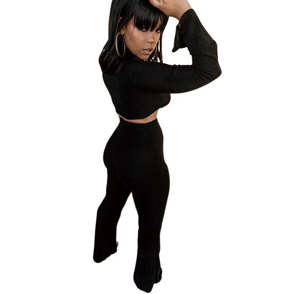 Женский пляжный комплект из 2 предметов укороченный топ с длинными рукавами и