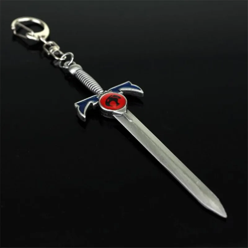 

Cartoon Jewelry Thundercats Sword Pendants Key Chains for Man Boys Punk Key Rings for Bags Key Holder
