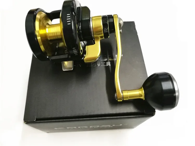 KARASU carrete de Carga lenta carrete MICRO JIGGING carrete 30C/1000 H carrete de pesca 12 кг MAX DRAG fishing weel bait casing