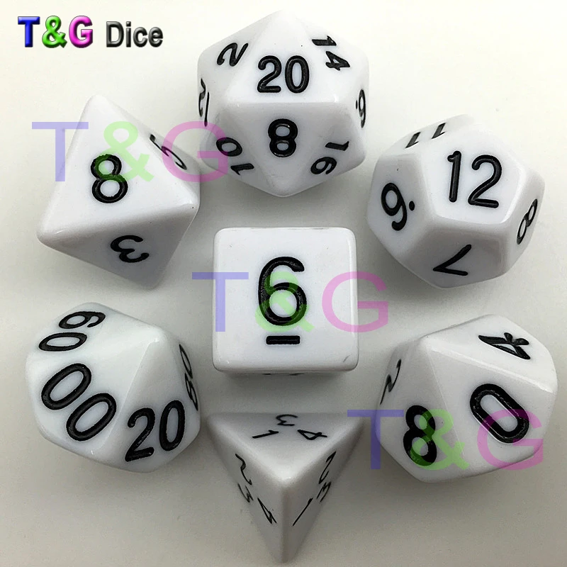 Оптовая продажа хит продаж 7 шт./компл. высокое качество красочные кости набор D4 D6