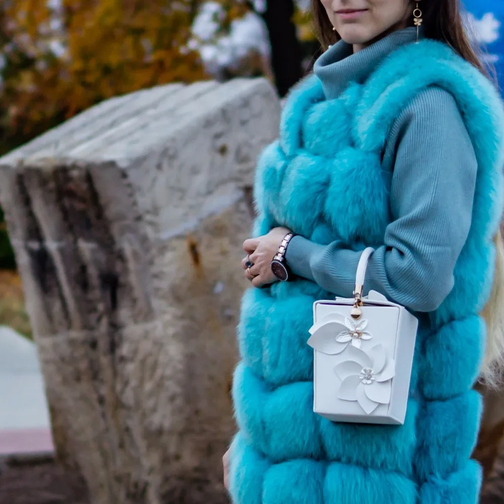 Вечерний женский клатч Boutique De FGG оригинальная сумочка в форме подарочной коробки