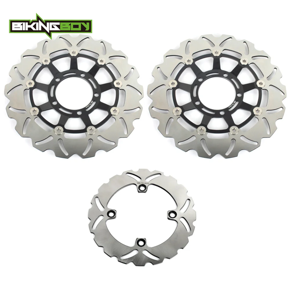 BIKINGBOY DAYTONA 675 06 16 15 14 13 10 улица тройной 675/R 2008 2012 R 11 12 Передние Задние тормозные диски