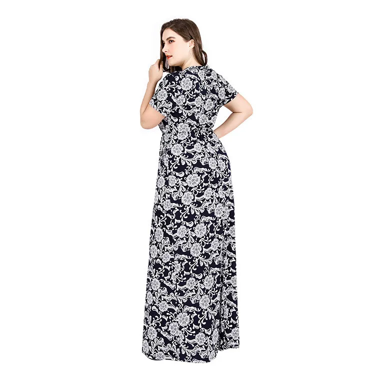 Женское винтажное офисное платье TUHAO длинное макси размера плюс 6XL 5XL 4xl вечерние