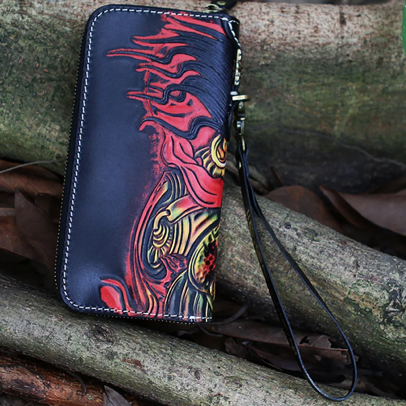 Женский Длинный кошелек ручной работы Пекинская опера держатель для карт