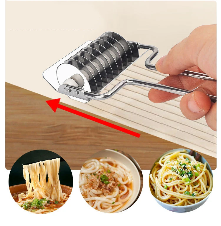 Hoomall 1PC Noodle Maker Lattice Roller Docker Kitchen Accessories Dough Cutting Tools Stainless Steel Cutter Baking | Дом и сад