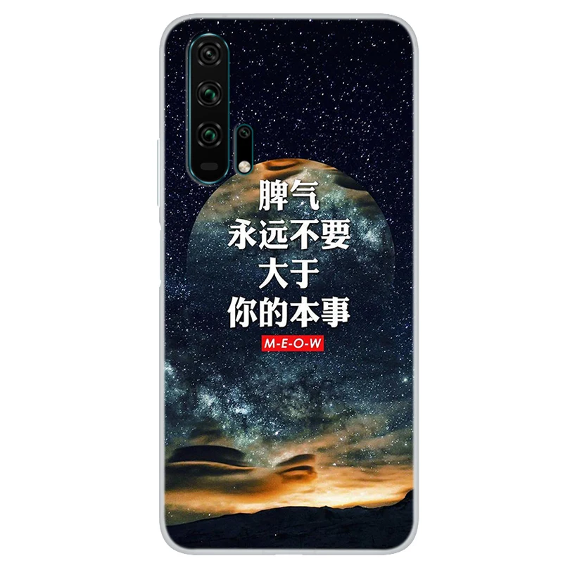 Чехол для телефона Huawei Honor 20 Pro звездное небо Луна окрашенный мягкий чехол Honor20