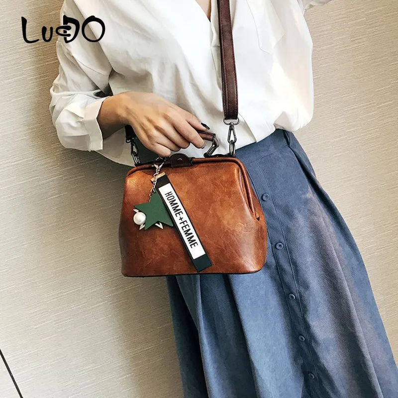 LUCDO роскошные сумки женские кожаные на плечо дизайнерские через сумка мессенджер