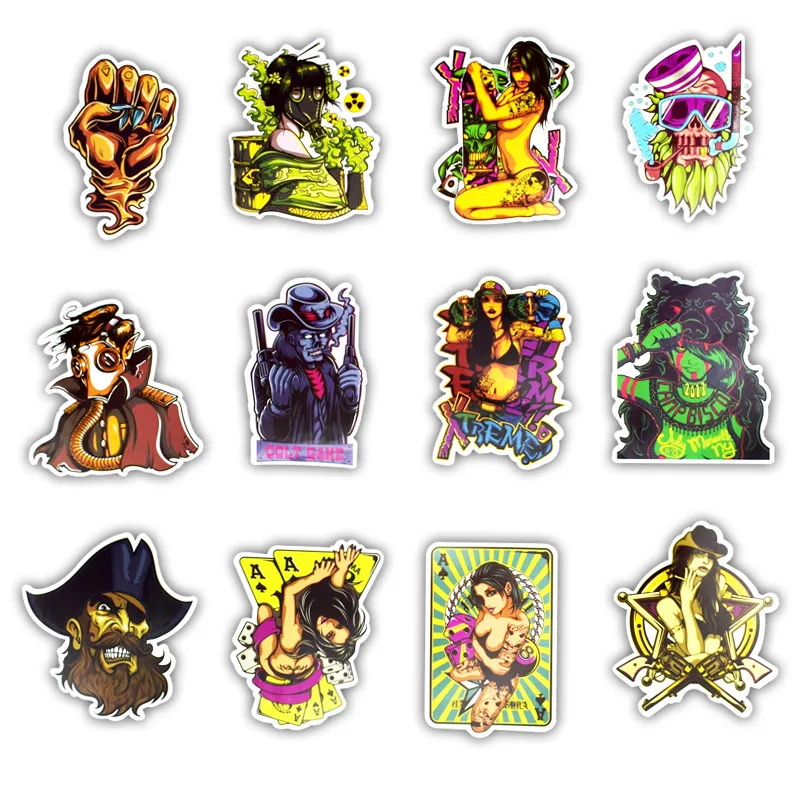 Наклейки для чемодана ноутбука автомобиля мотоцикла скрапбукинга скейтборда 50