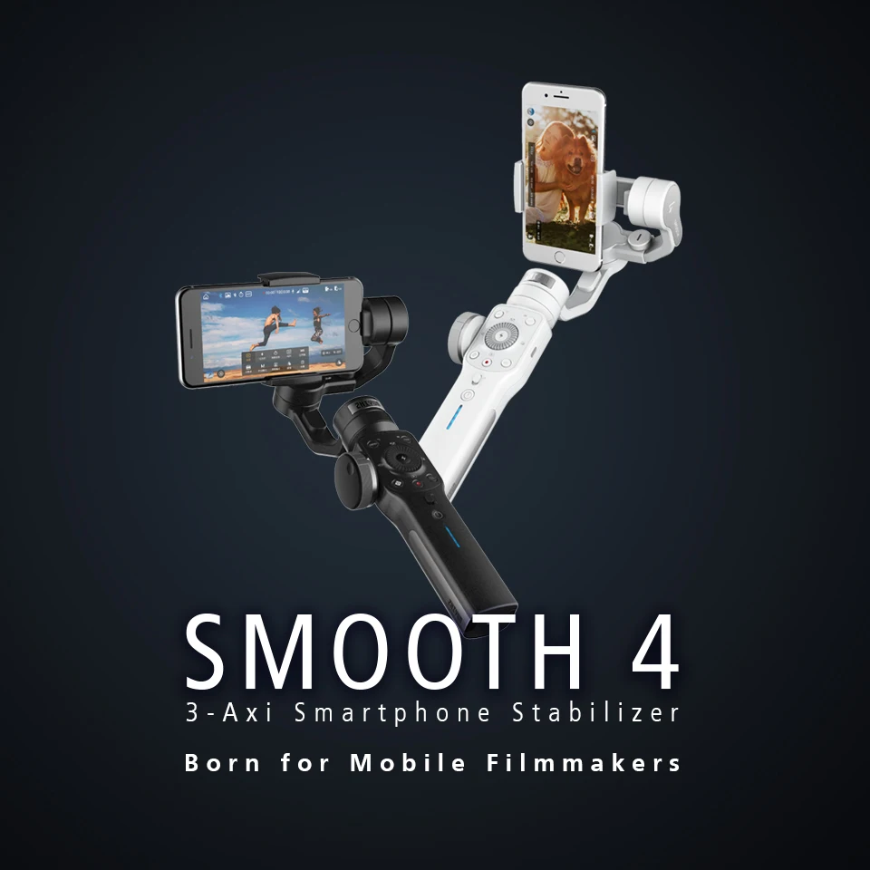 ZHIYUN Smooth 4 3-осевой портативный смартфон шарнирный стабилизатор для камеры телефона стабилизатор для iPhone XR huawei XiaomMi Gopro экшн Камера