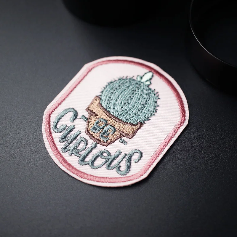Cactus Size:4.6x5.5cm Mend Patch Badges Embroidered Applique Sewing Clothes Stickers Garment Apparel Accessories Patches Badge | Дом и сад
