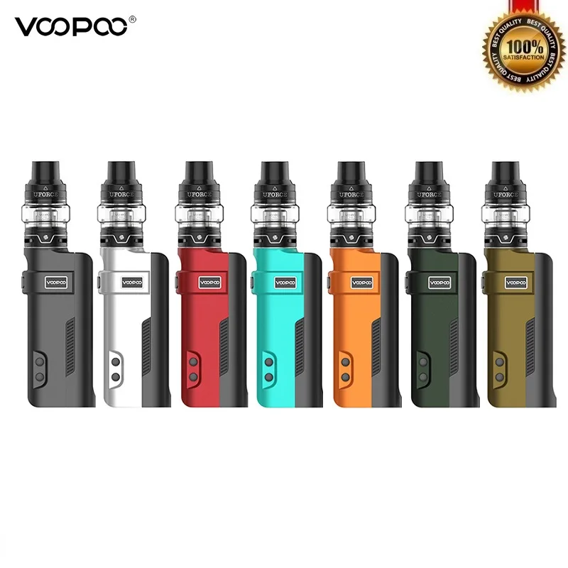 Оригинальный комплект VOOPOO REX 80 Вт TC 18650 бокс мод с 5 мл баком UFORCE U2 N1 Vape Coil VS Drag 2 Mini