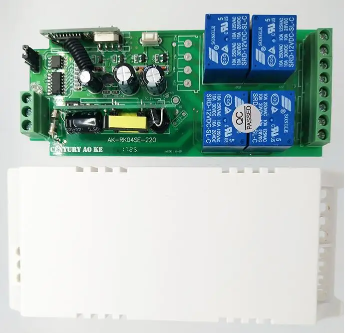 2017 10A 1000w AC85v~250V 110V 220V 230V 4CH Wireless Remote Control Switch Relay Output Radio RF 4*Transmitter and 1 Receiver |