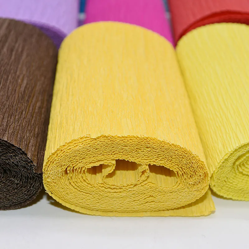2 рулона, 250*10 см, оригами, гофрированная бумага, крафт-бумага для украшения свадебной вечеринки, сделай сам, подарки, цветы, упаковочный материал