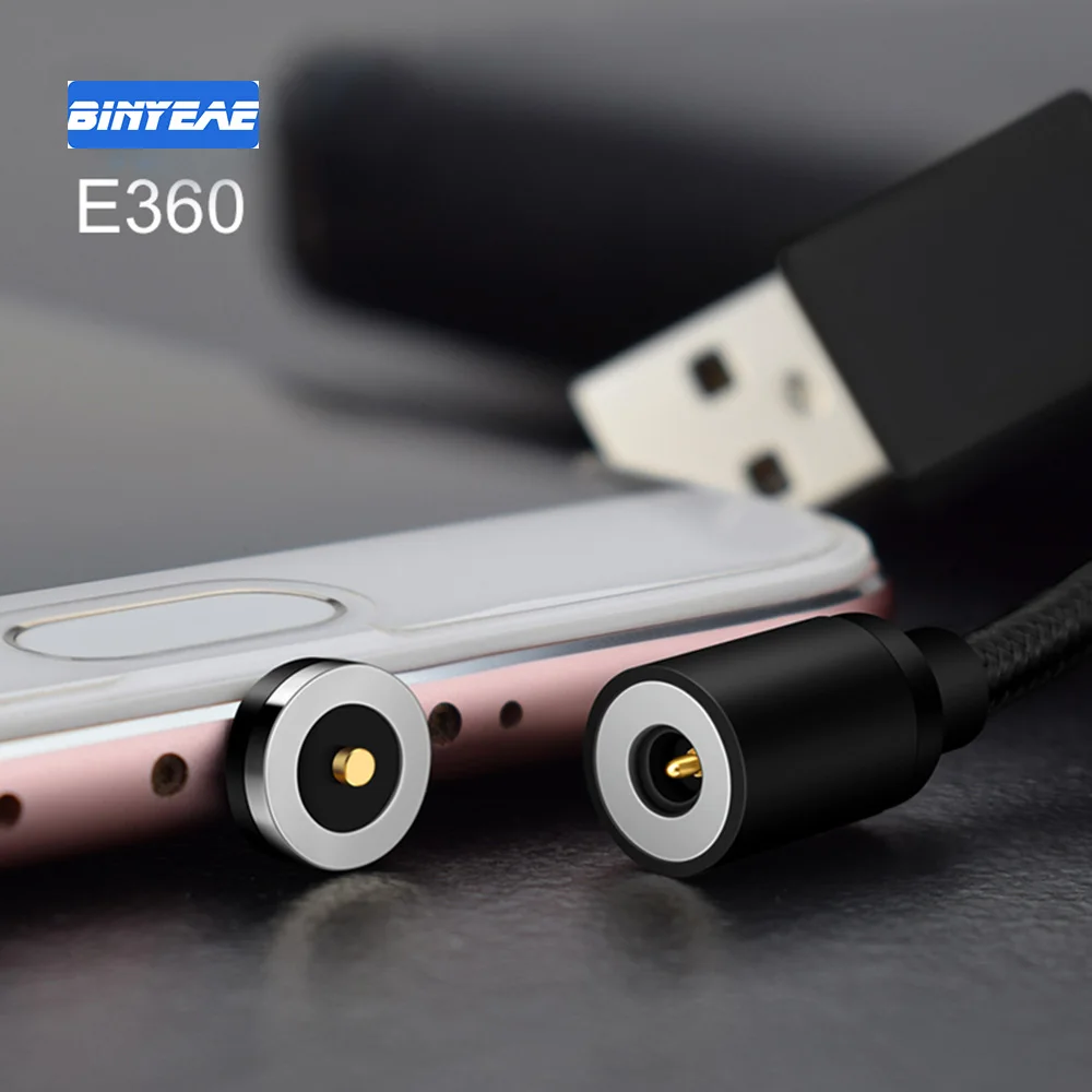E360 Магнитный зарядный кабель для телефона 1 м 2 Micro USB 2A быстрое магнитное зарядное