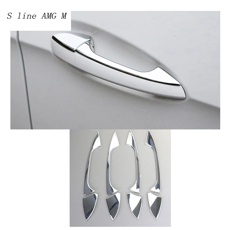 

Car Styling For Mercedes Benz C E class W212 W204 Outer Door Bowl And Handle Protective Stickers Covers Trim auto Accessories