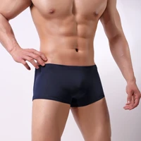 men summer silky u convex men pants shorts design swimming trunks men ice silk short