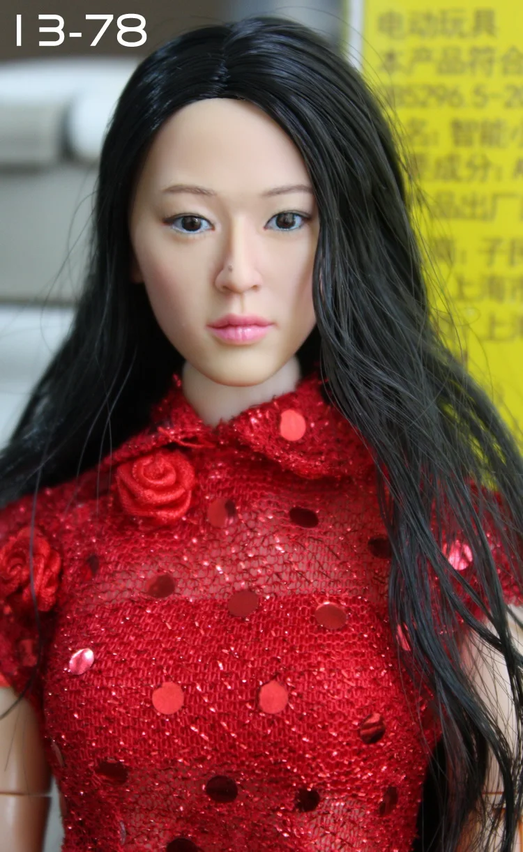 1/6 фигура куклы аксессуары в Корейском стиле Красота headsculpt Jun Ji-hyun форме головы