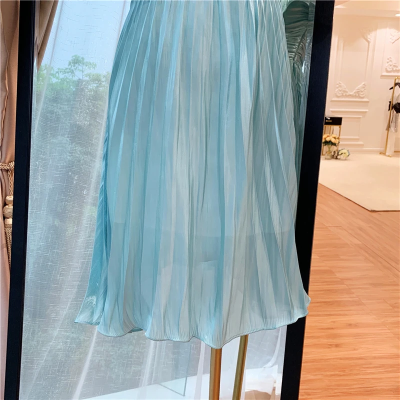 HIGH STREET Новая мода 2020 дизайнерское подиумное Платье женское плиссированное