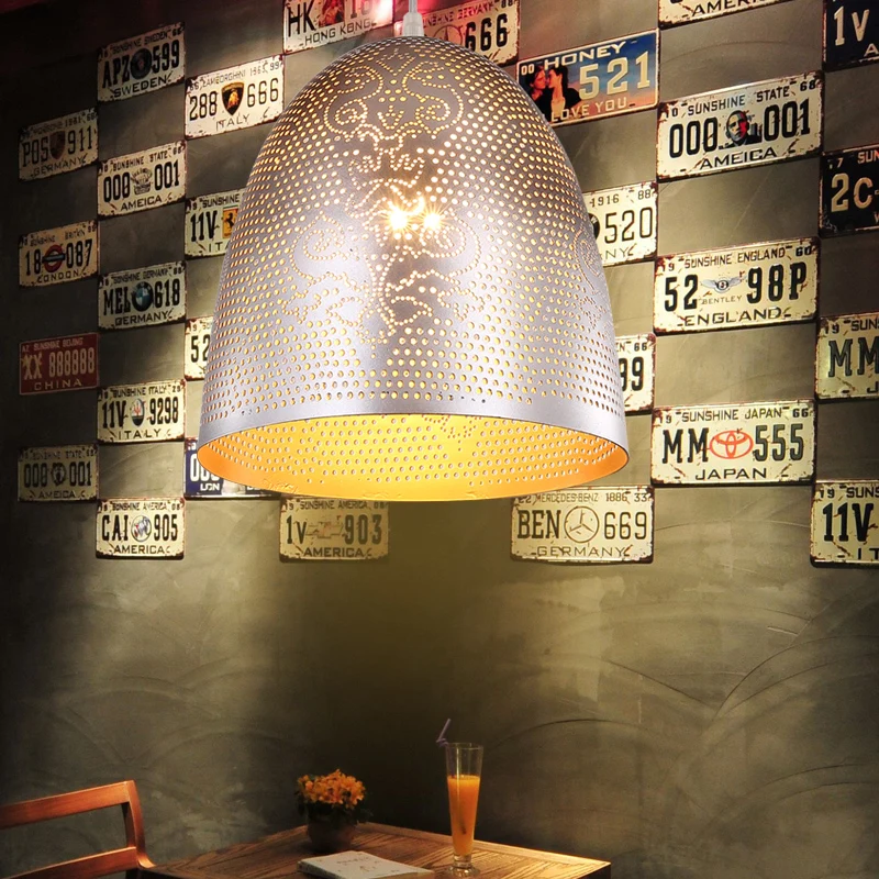 

Modern Hanging Light Fixture Metal Led hollow Chandeliers Lighting hang lamp for Dining Room Living Room