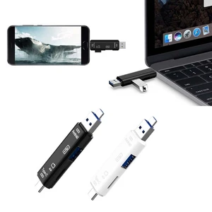 Новый Micro USB 3. 0 Type-C USB TF кардридер OTG концентратор адаптер сплиттер для Samsung Xiaomi MacBook ПК и т. д.