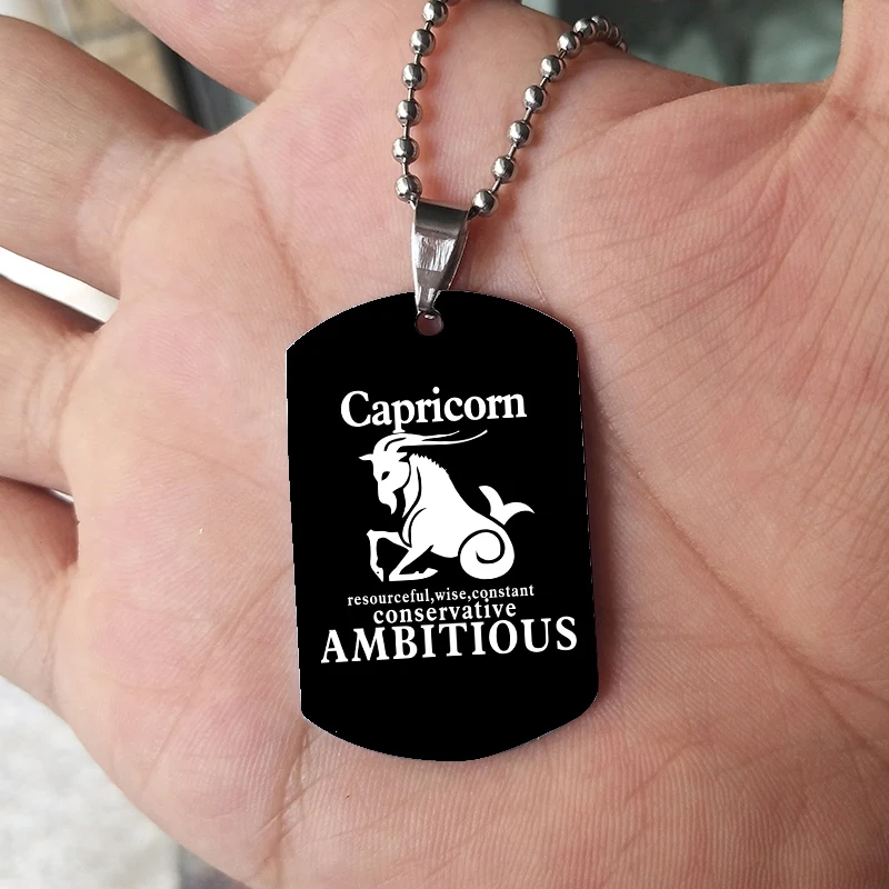 Знаки зодиака Suteyi для мужчин и женщин ожерелья с бирками лучшего друга собака