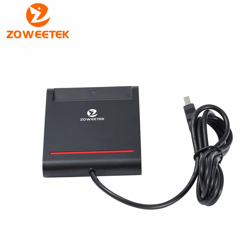 Оригинальное устройство для чтения смарт карт Zoweetek 12026 2 Easy Comm USB EMV записывающее