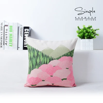 Winter Travel Light Four Seasons Landscape View Cool Massager Decorative Vintage Pillows Pillow Case Cover Home Decor Lover Gift | Дом и сад