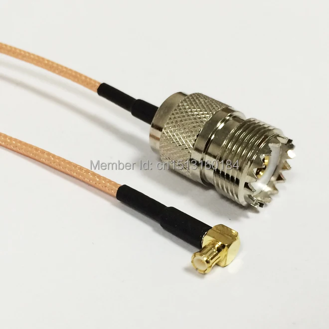 Новый UHF Женский Разъем от SO239 до MCX Штекер правый угол 90 градусов RG316 кабель 15 см 6