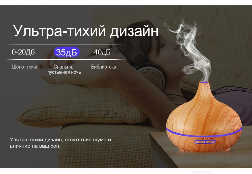 300 мл Увлажнитель Воздуха Эфирное Масло Диффузор Аромалампу Ароматерапия Электрический Арома Диффузор Mist Чайник для Дома-Дерево
