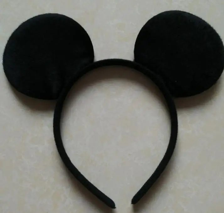 Черная повязка на голову с ушами мышки из мультфильма для мальчиков и девочек