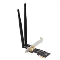 wifi pci e network card wireless wifi receiver adapter 2 4ghz 300mbps pci express ethernet lan card pcie for computer desktop pc