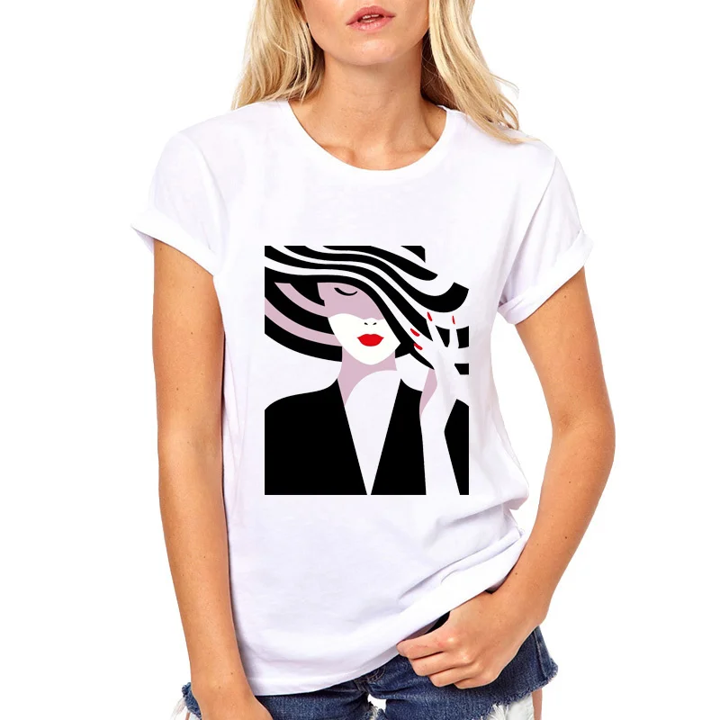 Женская футболка с принтом глаз модная хипстерская Футболка красных ногтей