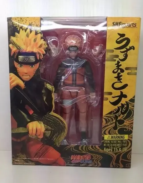 1 шт./лот, полностью подвижная фигурка Наруто, СВЧ Figuarts Sasuke/Naruto, коллекционные фигурки, игрушки Figuarts, фигурка с коробкой