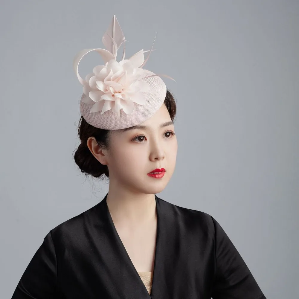 Женская шикарная Вуалетка шляпка для коктейлей свадеб вечеринок церкви модные