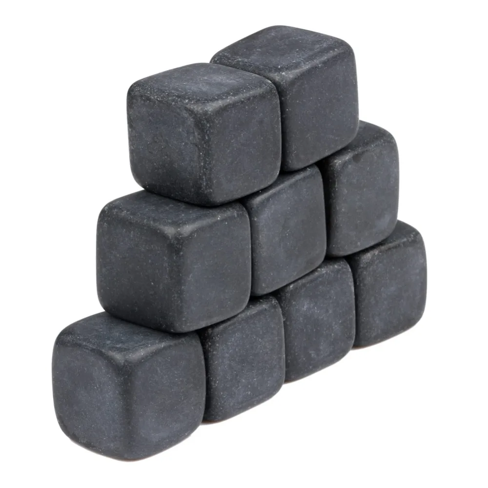 Охлаждающие камни для холодного виски 9 шт./компл. черный мраморный камень вина