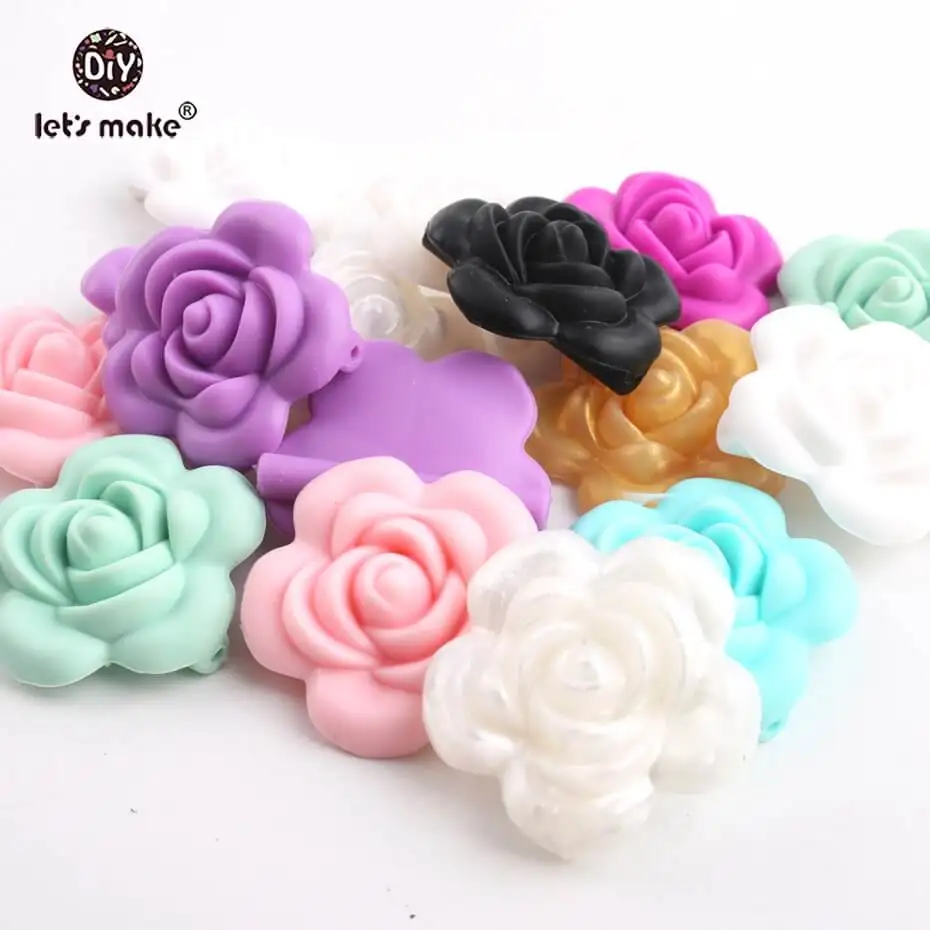 Прорезыватель для зубов силиконовый ручной работы 10 шт. (без BPA) | Мать и ребенок