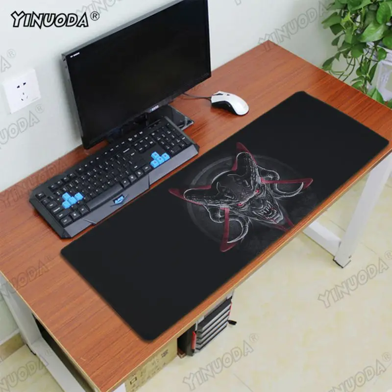 Lock Edge 30x80cm Yinuoda красивый аниме таинственный пентаграмма клавиатуры коврик резиновый игровой коврик для мыши Настольный коврик скорость/Управление версия большая игровая - Цвет: Lock Edge 30x80cm