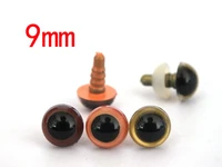 free shipping30pairslot brown and orange and gold per color 10pairs safety toy eyes 9mm