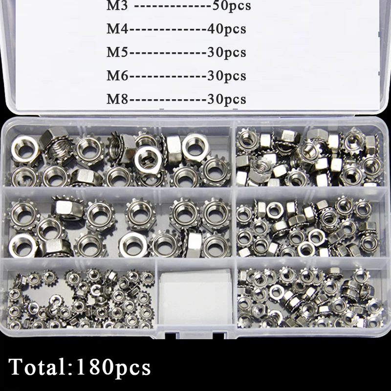 304 нержавеющая сталь внутренняя резьба Kep Шестигранная головка блокировочная