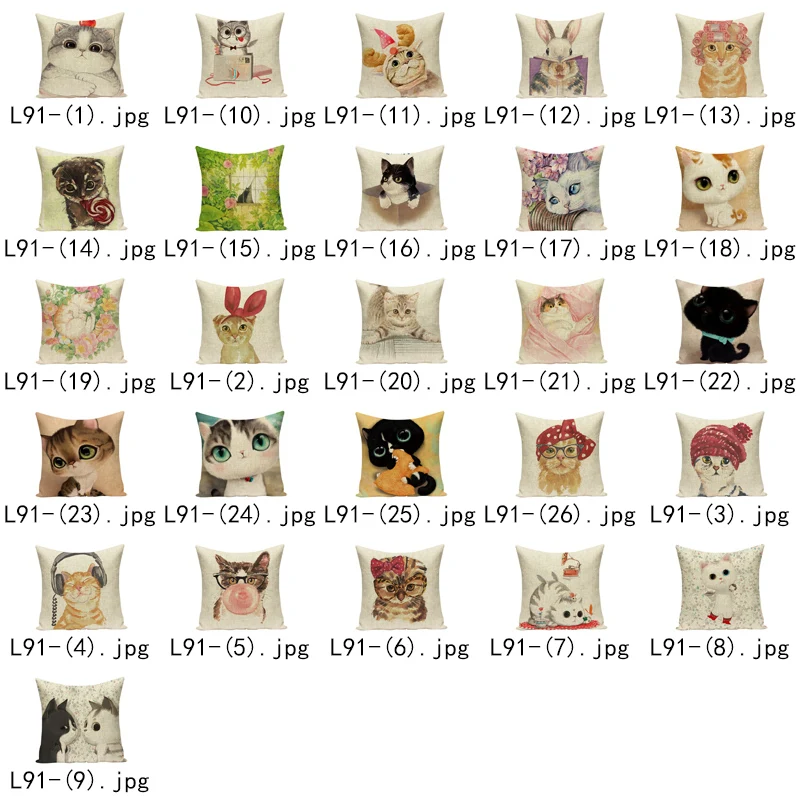 Милая наволочка с животными Цветные подушки для дома Прямая поставка наволочки