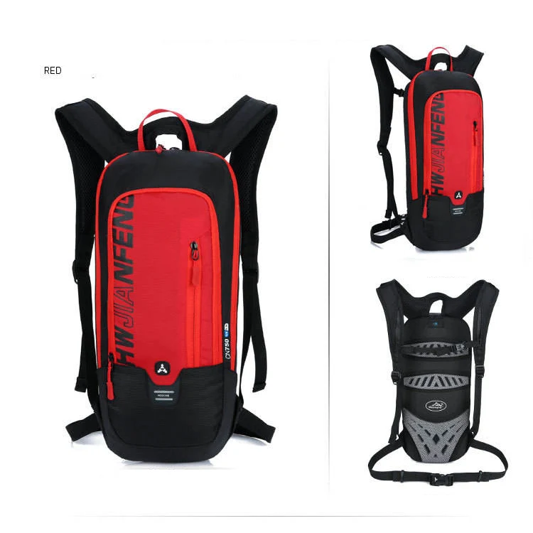 red no water bag Водонепроницаемый велосипедный рюкзак 6л для мужчин и женщин MTB горный велосипед сумка для воды нейлон Велоспорт Туризм Кемпинг бег гидратация рюкзак - Цвет: red no water bag