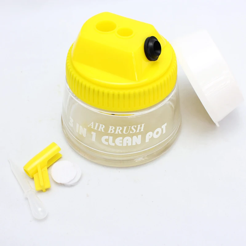 OPHIR стеклянный контейнер 300 мл Аэрограф пистолет Чистящая банка чистящий горшок и
