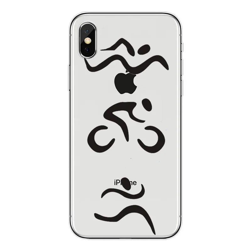Чехол с логотипом Ironman Triathlon, мягкий силиконовый Высококачественный ТПУ чехол для телефона iPhone X 8 7 6 6S Plus 5S 5C SE XS Max - Цвет: TPU