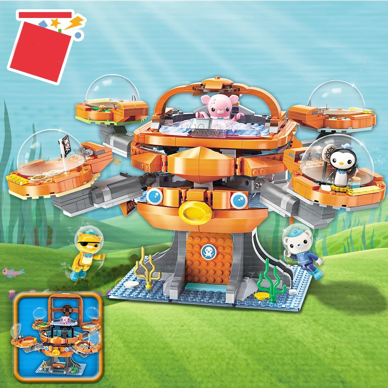 Конструктор Octonauts Детский развивающий набор конструктора Octo Pod для детей|Блочные