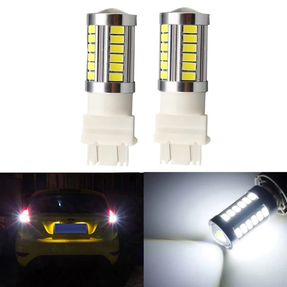 1 пара T25 3157 3156 5630 задние фонари заднего хода 33 SMD светодиодный Автомобильная